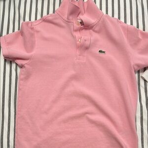Lacoste Kids Pink Polo Shirt